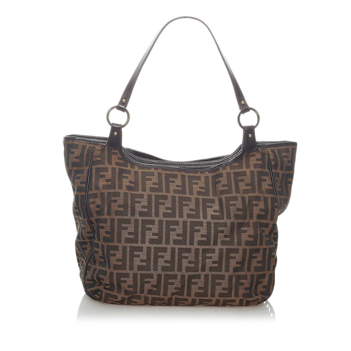 Luxury FendiZucca Canvas Shoulder Bag (SHG-30750)