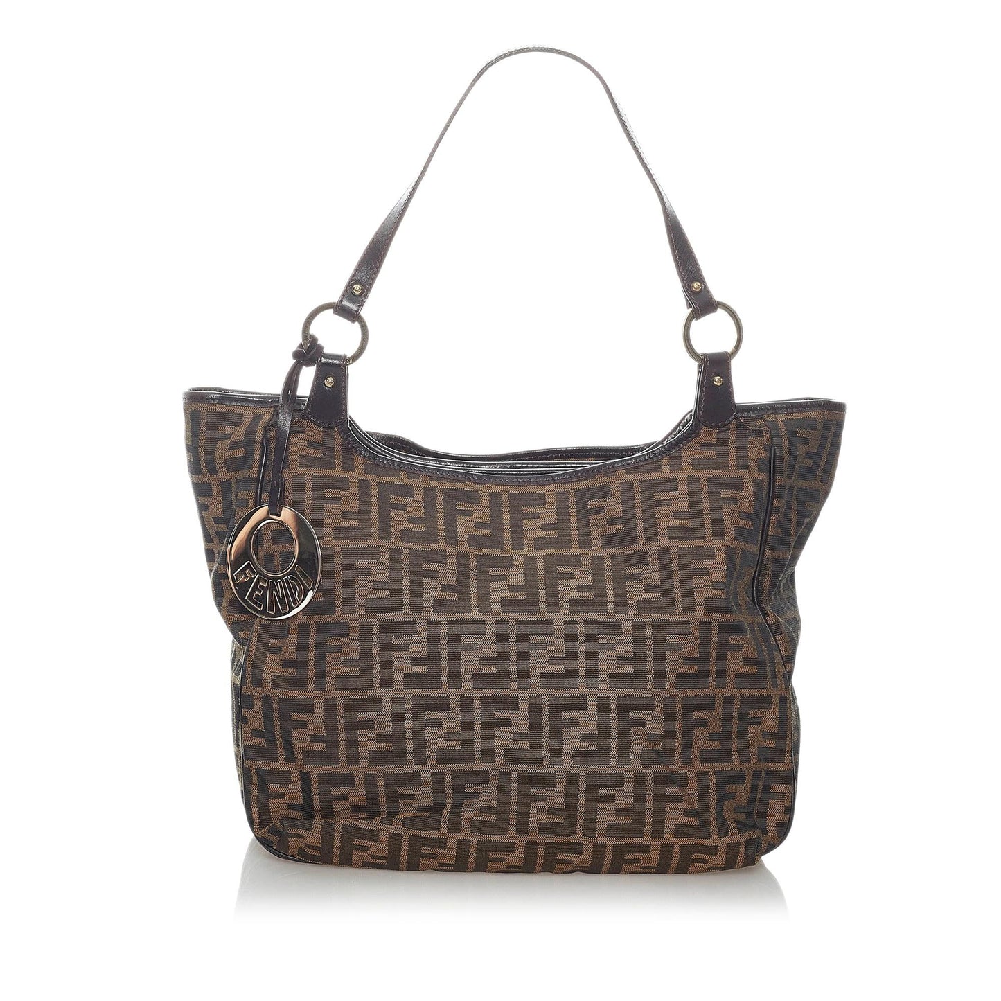 Luxury FendiZucca Canvas Shoulder Bag (SHG-30750)