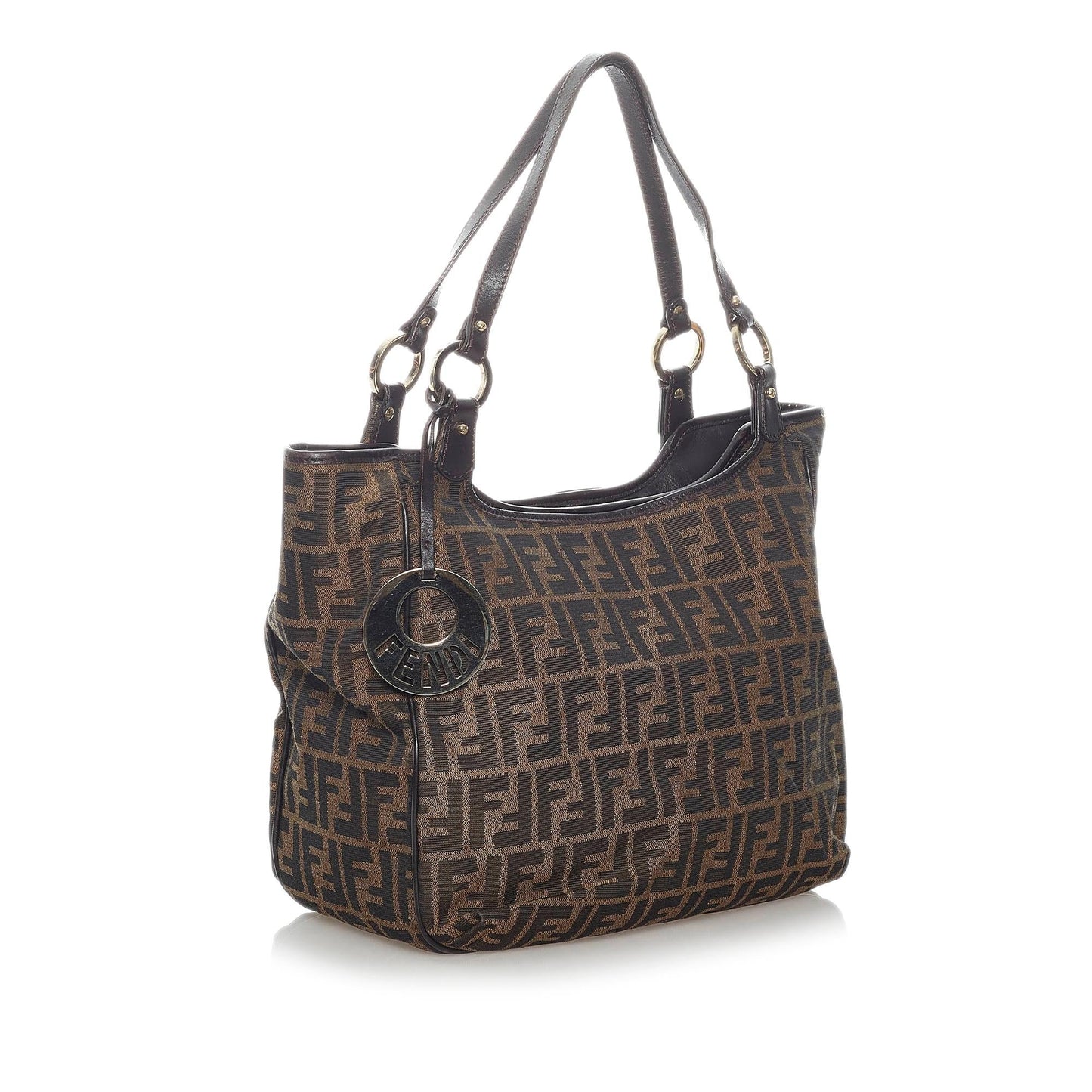 Luxury FendiZucca Canvas Shoulder Bag (SHG-30750)
