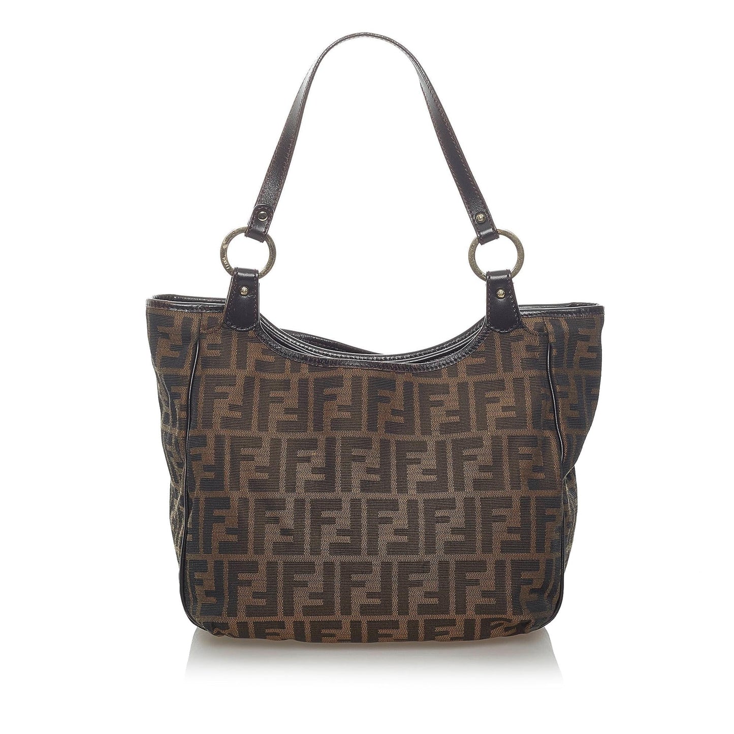 Luxury FendiZucca Canvas Shoulder Bag (SHG-33151)