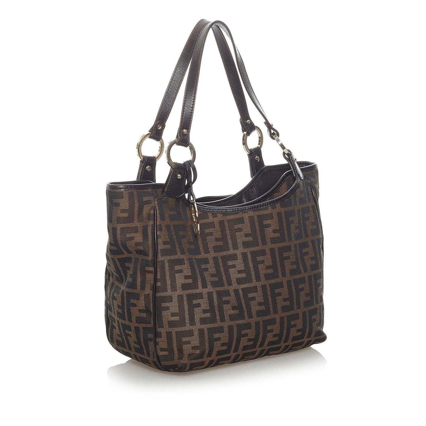 Luxury FendiZucca Canvas Shoulder Bag (SHG-33151)