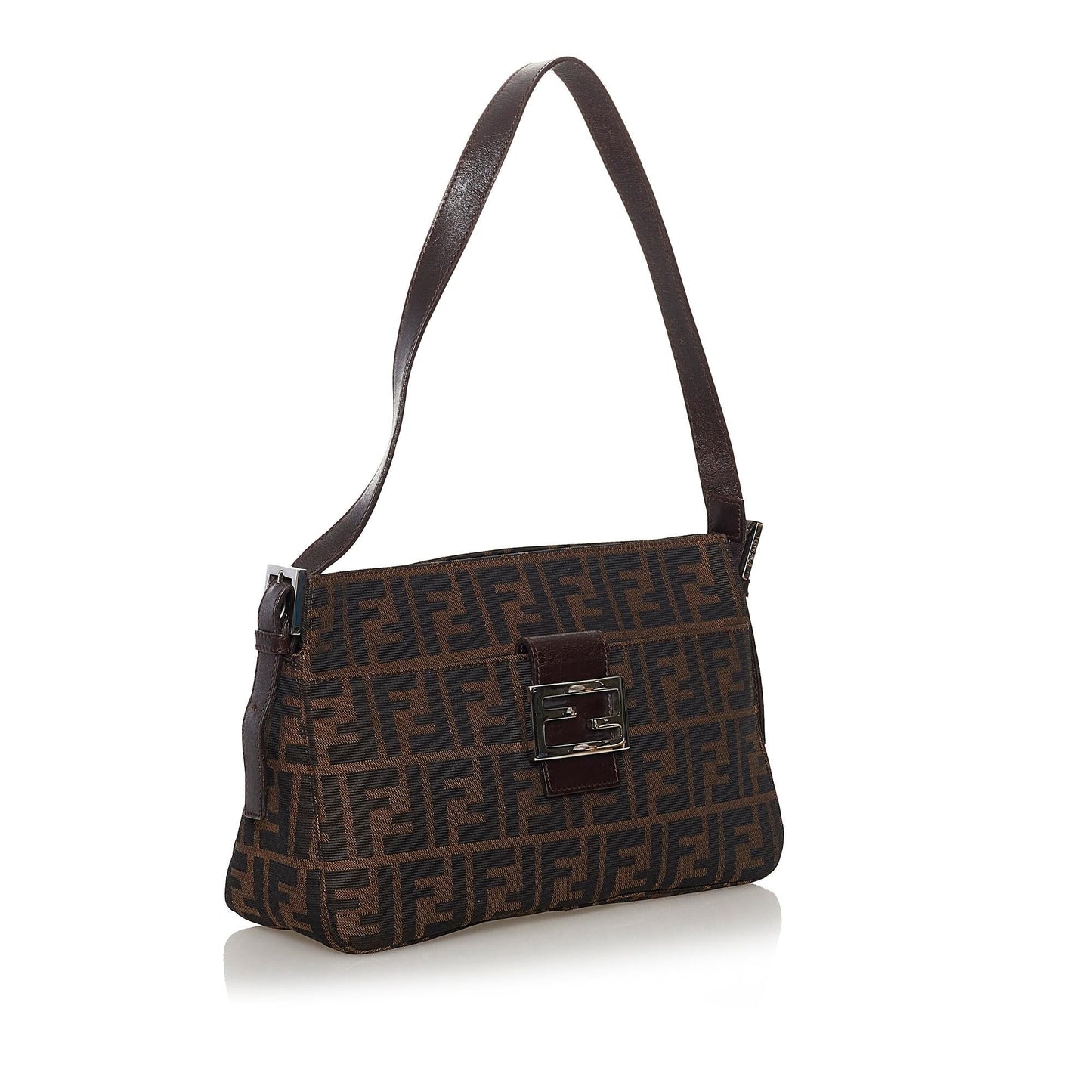 Luxury FendiZucca Canvas Shoulder Bag (SHG-33332)