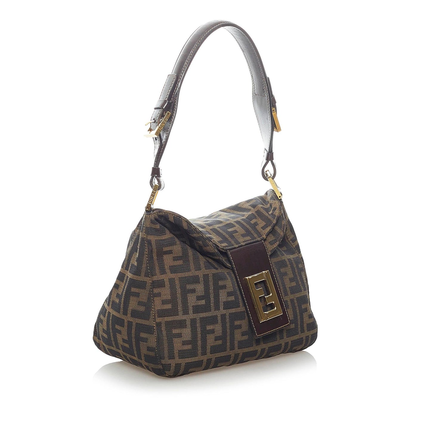 Luxury FendiZucca Canvas Shoulder Bag (SHG-33334)