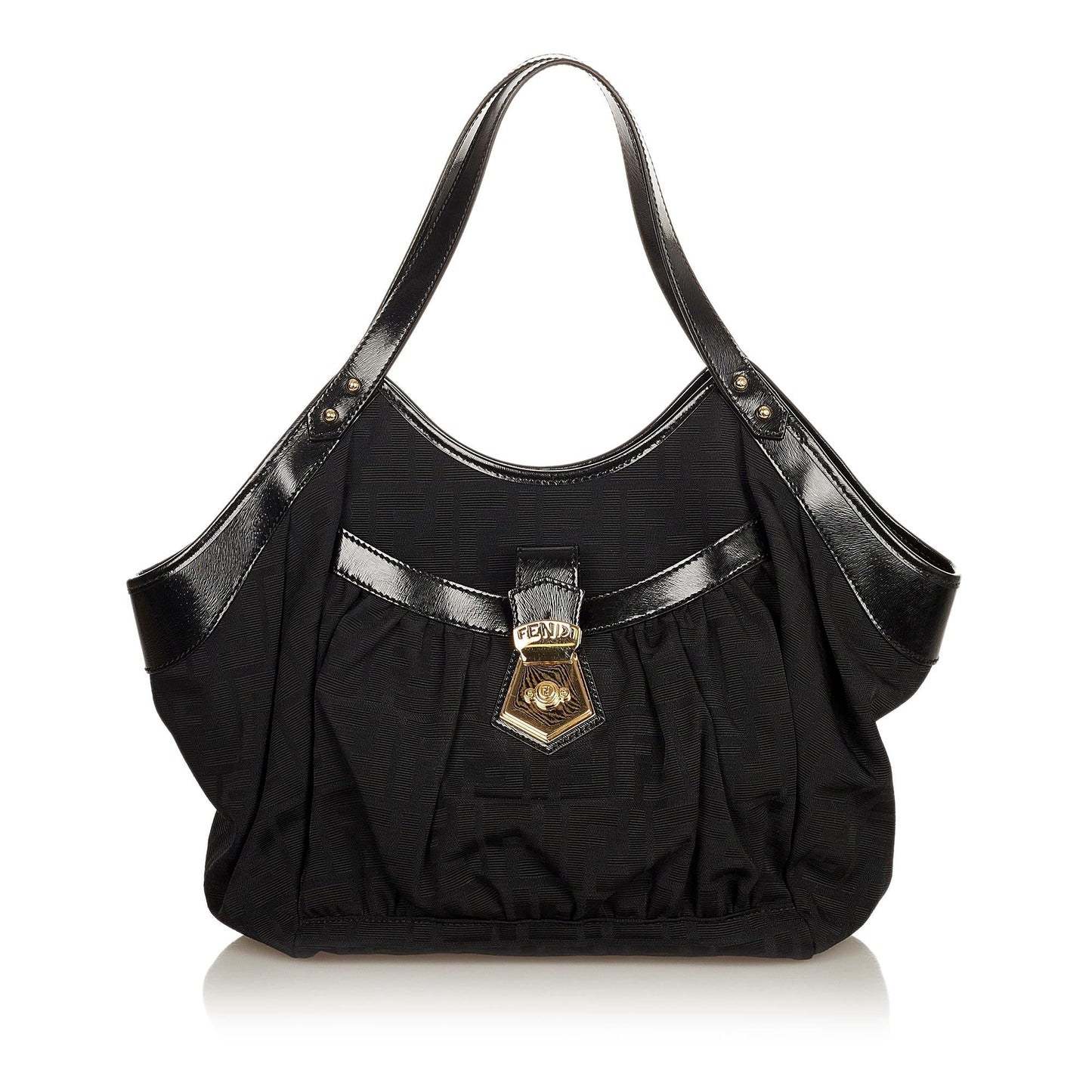 Luxury FendiZucca Canvas Shoulder Bag (SHG-36077)