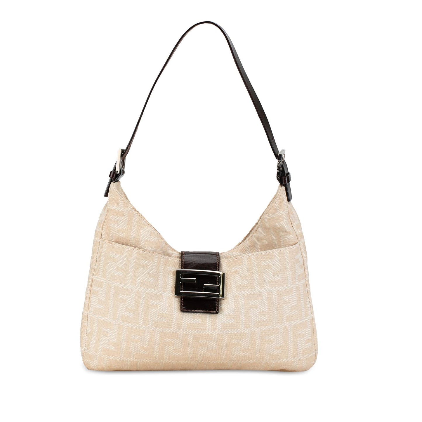 Luxury FendiZucca Canvas Shoulder Bag (SHG-fcMQey)