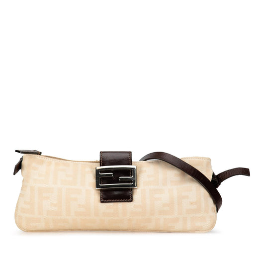 Luxury FendiZucca Canvas Shoulder Bag (SHG-7IObf1)