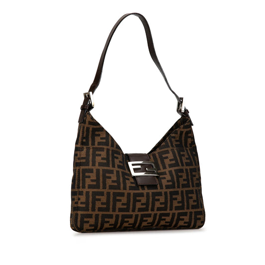 Luxury FendiZucca Canvas Shoulder Bag (SHG-nIowNS)