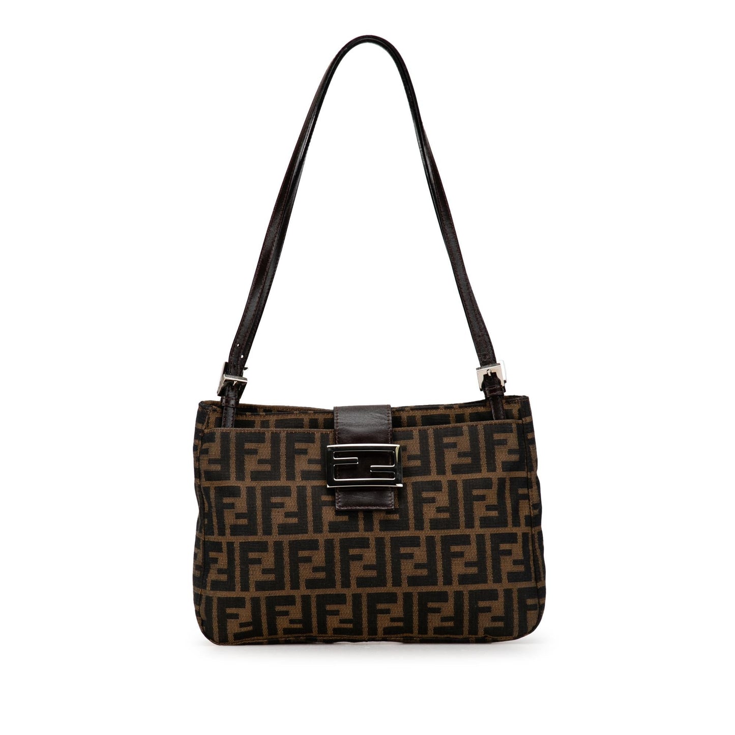 Luxury FendiZucca Canvas Shoulder Bag (SHG-SIrqbs)