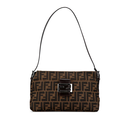 Luxury FendiZucca Canvas Shoulder Bag (SHG-8LPUrv)