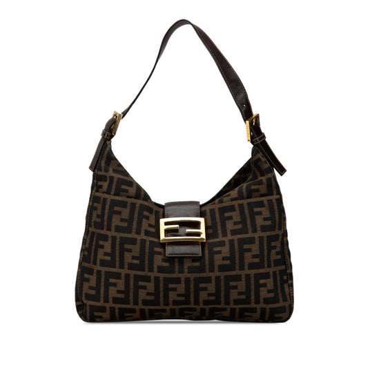 Luxury FendiZucca Canvas Shoulder Bag (SHG-mzTwj1)
