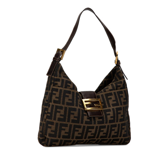 Luxury FendiZucca Canvas Shoulder Bag (SHG-mzTwj1)