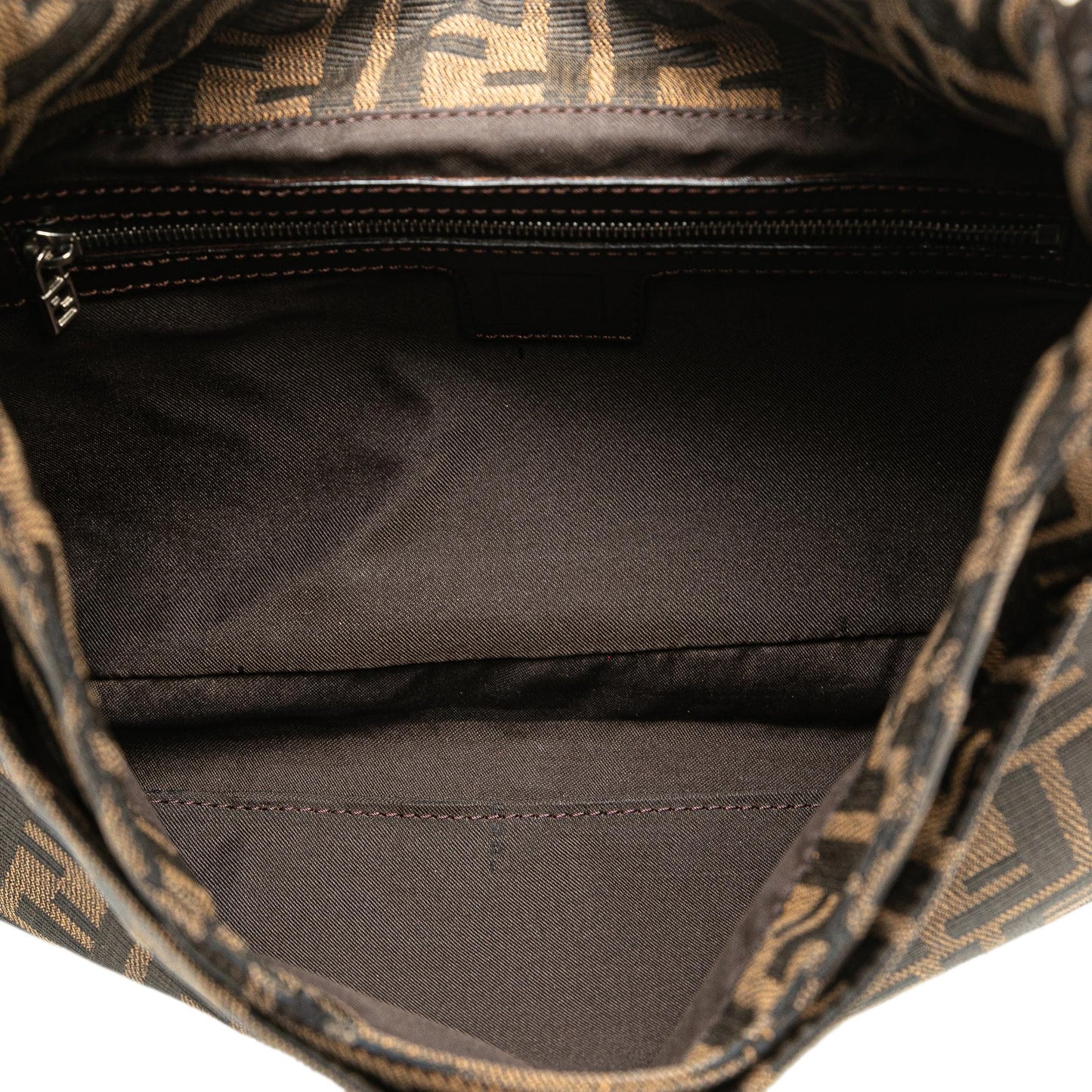 Luxury FendiZucca Canvas Shoulder Bag (SHG-E19XfD)