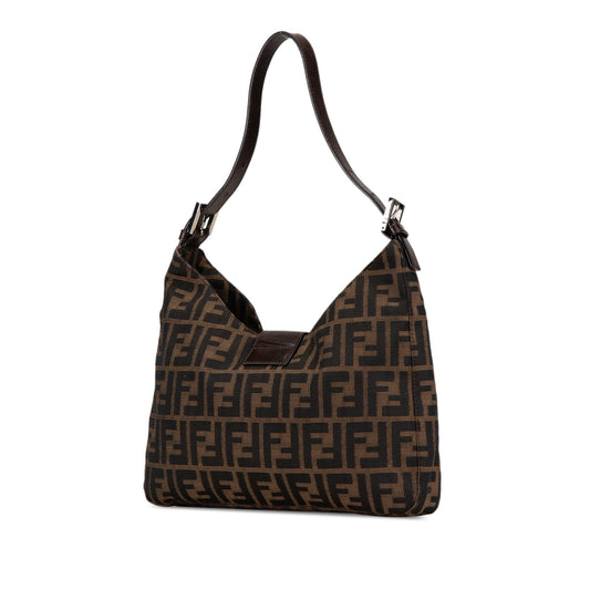 Luxury FendiZucca Canvas Shoulder Bag (SHG-E19XfD)