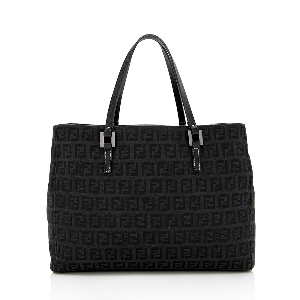 Luxury FendiZucca Canvas Small Tote (SHF-16249)