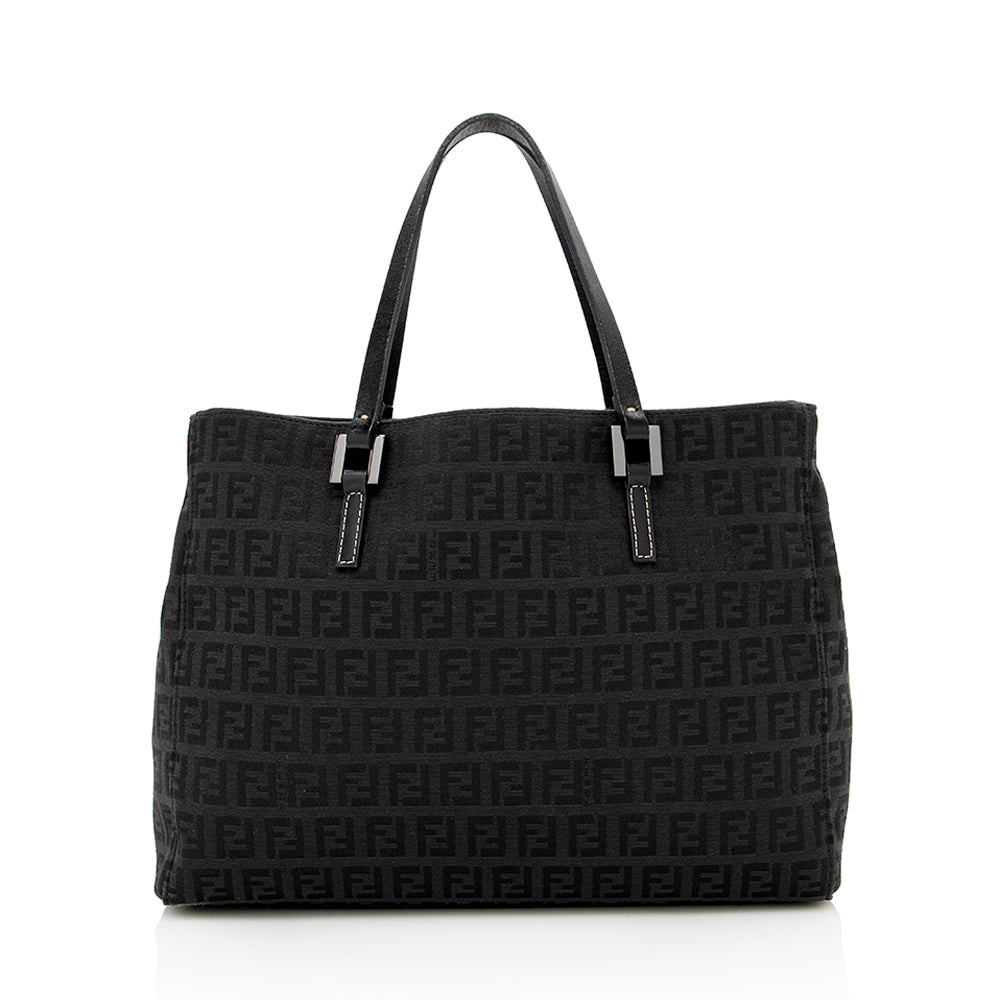 Luxury FendiZucca Canvas Small Tote (SHF-16249)
