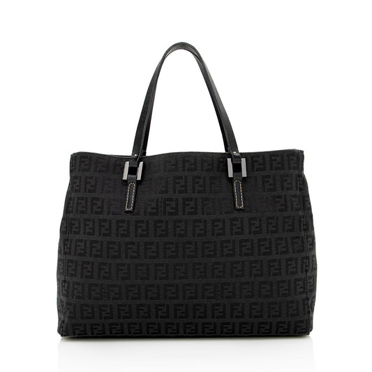 Luxury FendiZucca Canvas Small Tote (SHF-16249)