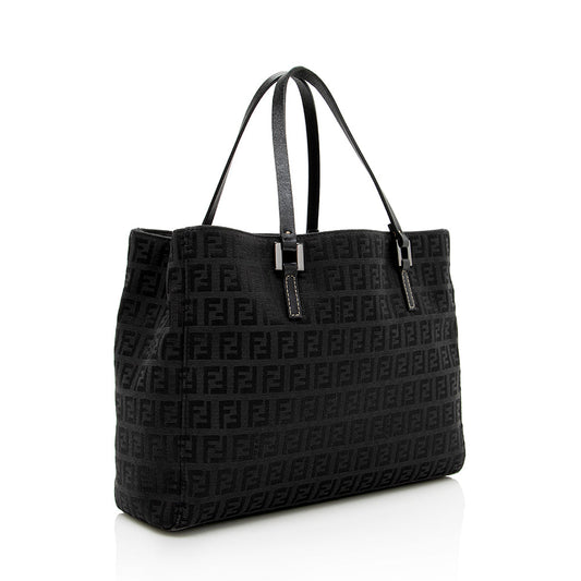 Luxury FendiZucca Canvas Small Tote (SHF-16249)
