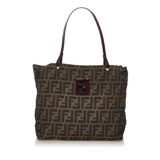 Luxury FendiZucca Canvas Tote Bag (SHG-32825)