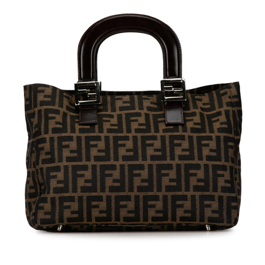 Luxury FendiZucca Canvas Twins Tote (SHG-W2qmNn)
