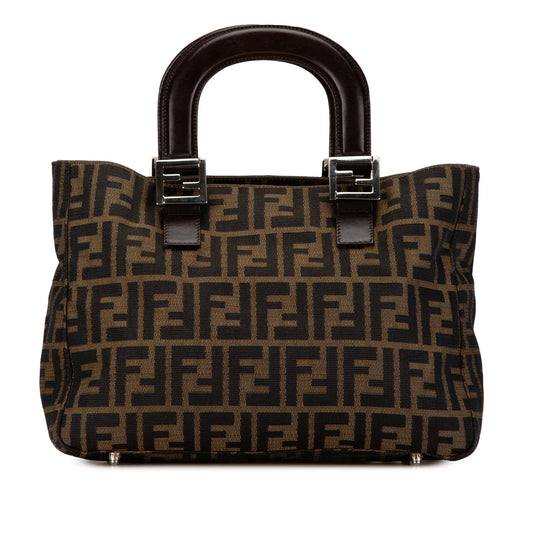 Luxury FendiZucca Canvas Twins Tote (SHG-LQzCTX)