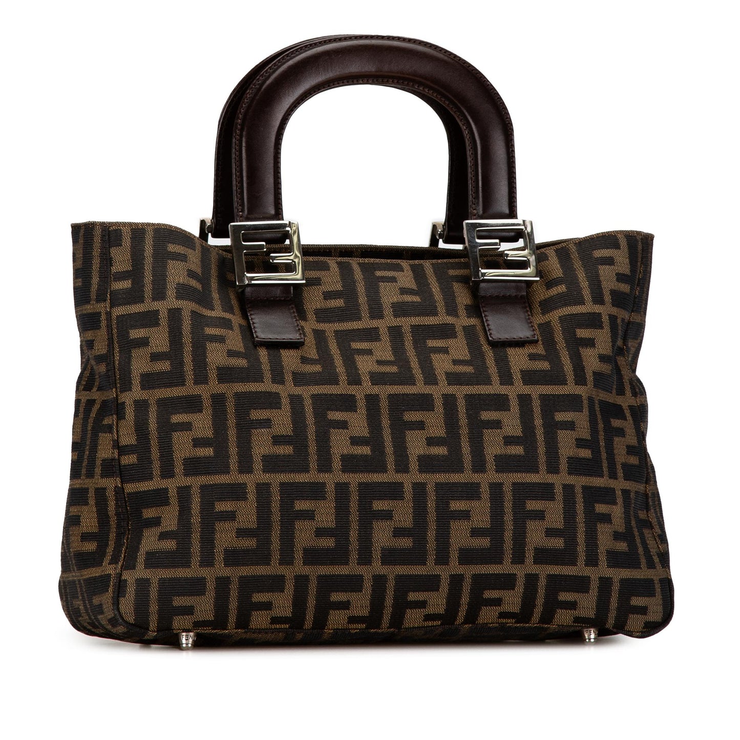 Luxury FendiZucca Canvas Twins Tote (SHG-LQzCTX)