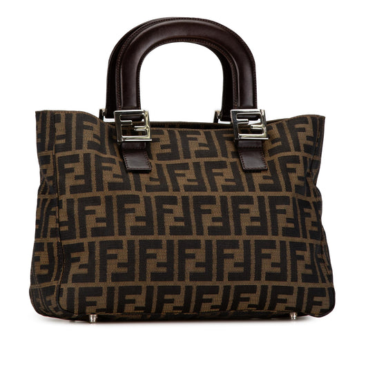 Luxury FendiZucca Canvas Twins Tote (SHG-LQzCTX)