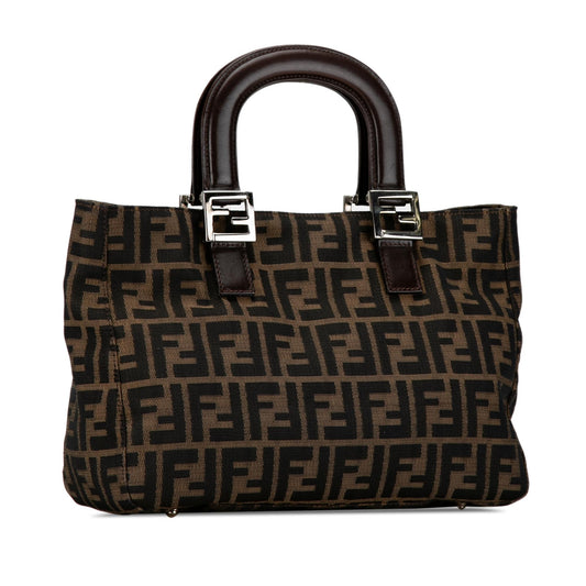 Luxury FendiZucca Canvas Twins Tote (SHG-AT1GPJ)