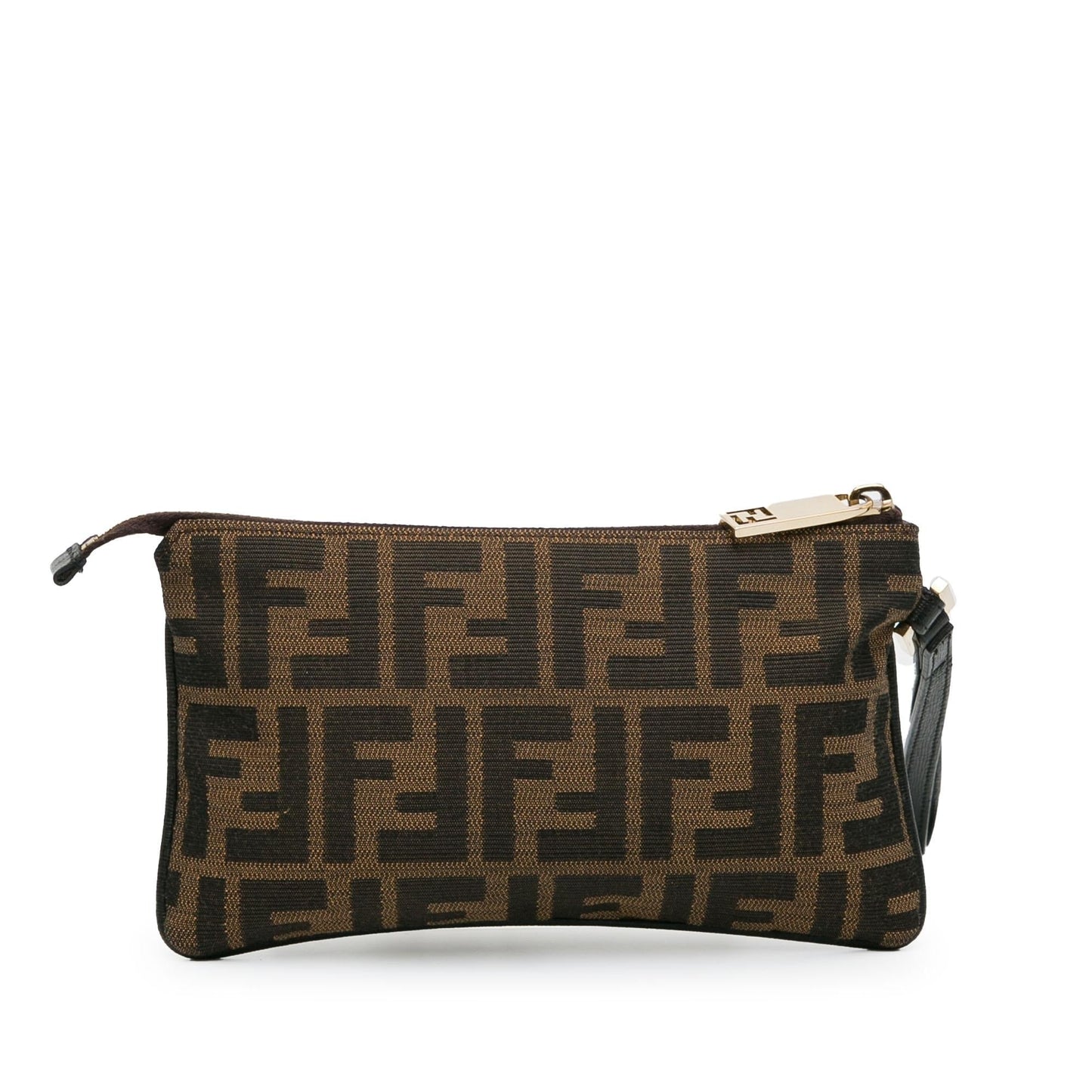 Luxury FendiZucca Canvas Wristlet Pouch (SHG-tzeTUn)