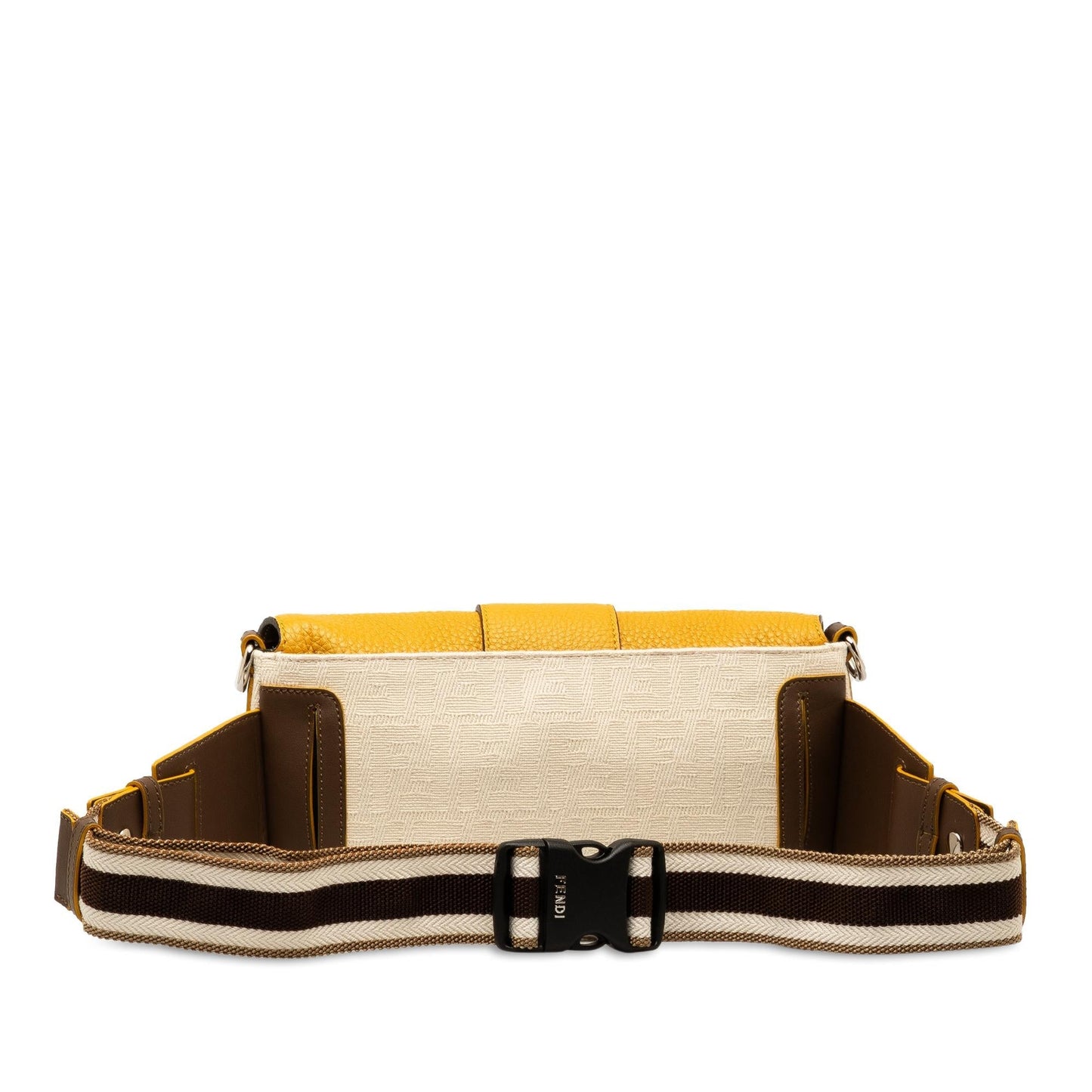 Luxury FendiZucca Canvas and Leather Convertible Baguette (SHG-X1HAvY)