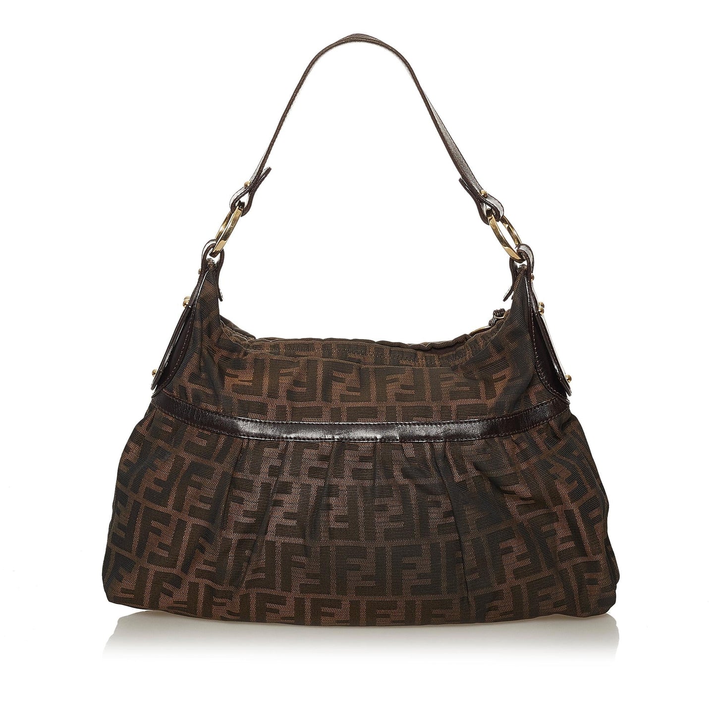 Luxury FendiZucca Chef Canvas Shoulder Bag (SHG-28386)