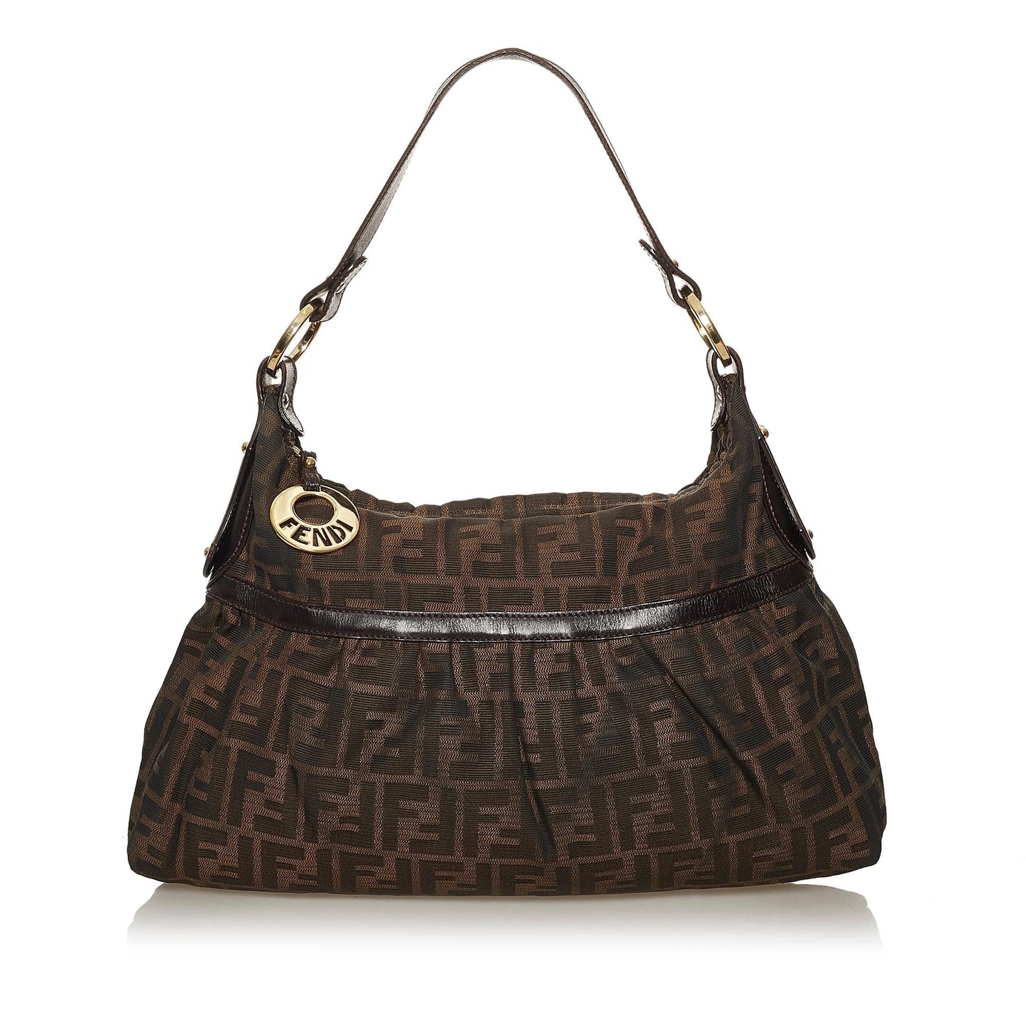 Luxury FendiZucca Chef Canvas Shoulder Bag (SHG-28386)