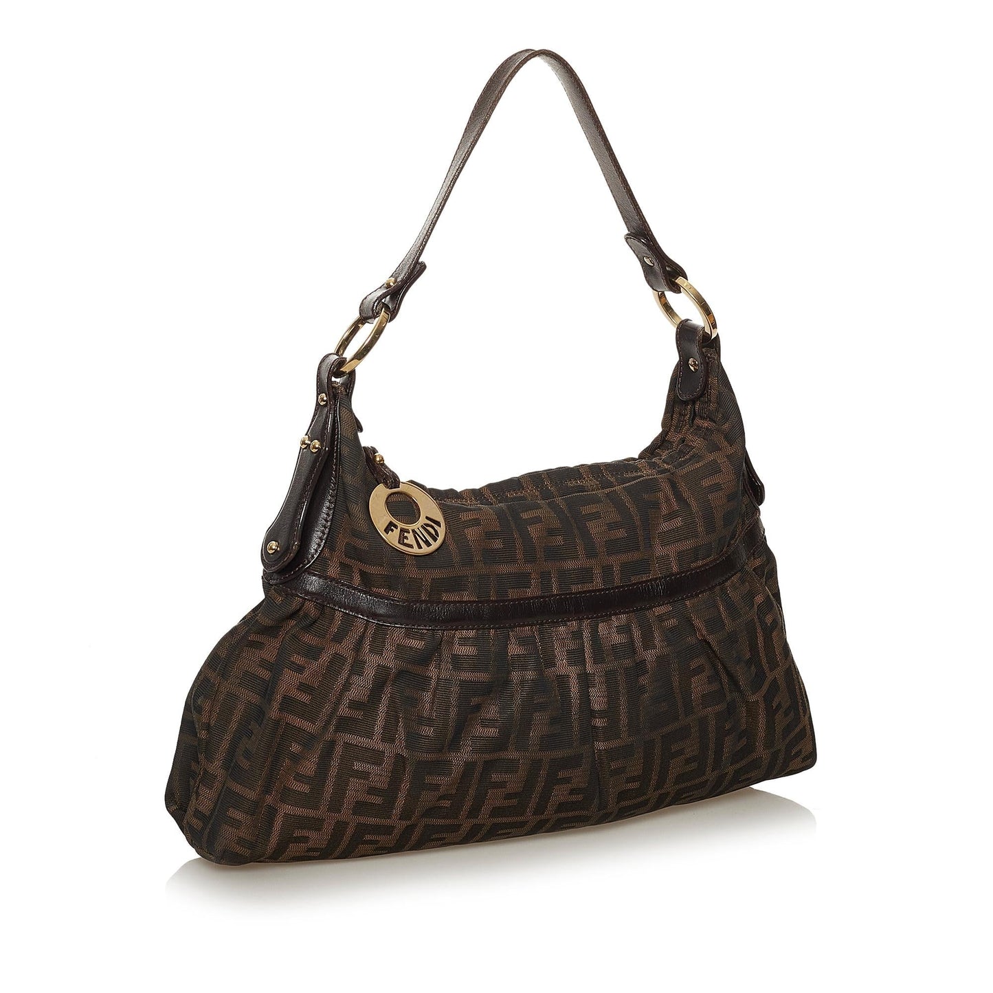 Luxury FendiZucca Chef Canvas Shoulder Bag (SHG-28386)