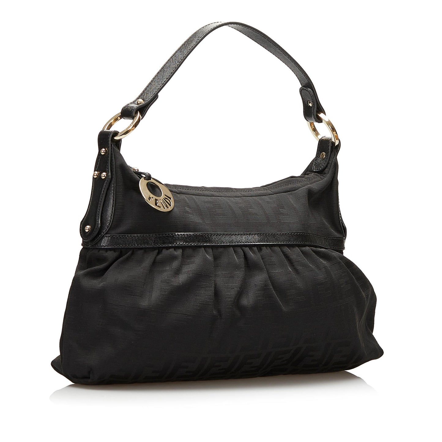 Luxury FendiZucca Chef Canvas Shoulder Bag (SHG-35841)
