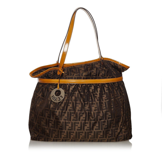 Luxury FendiZucca Chef Canvas Tote Bag (SHG-34084)