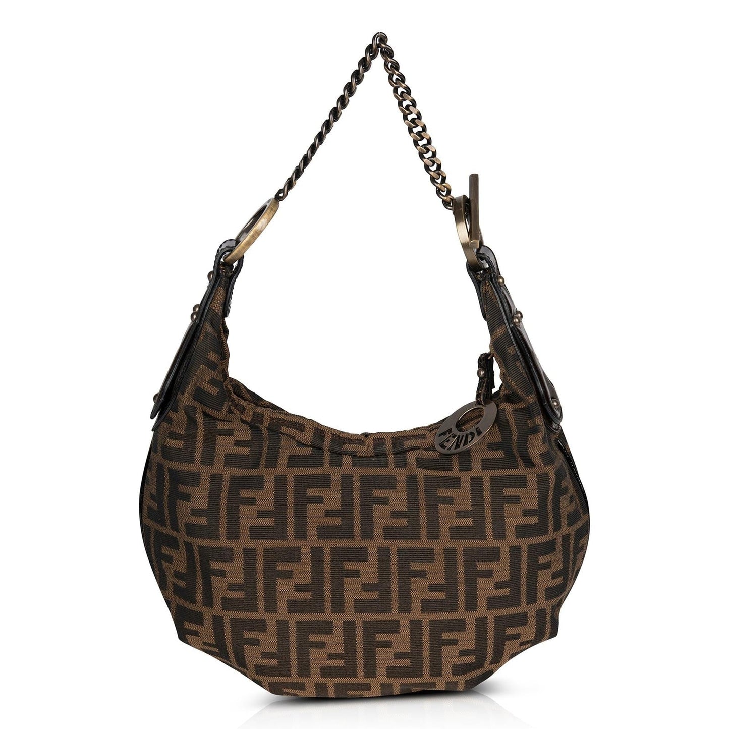 Fendi Zucca Chef Chain Small Hobo Bag
