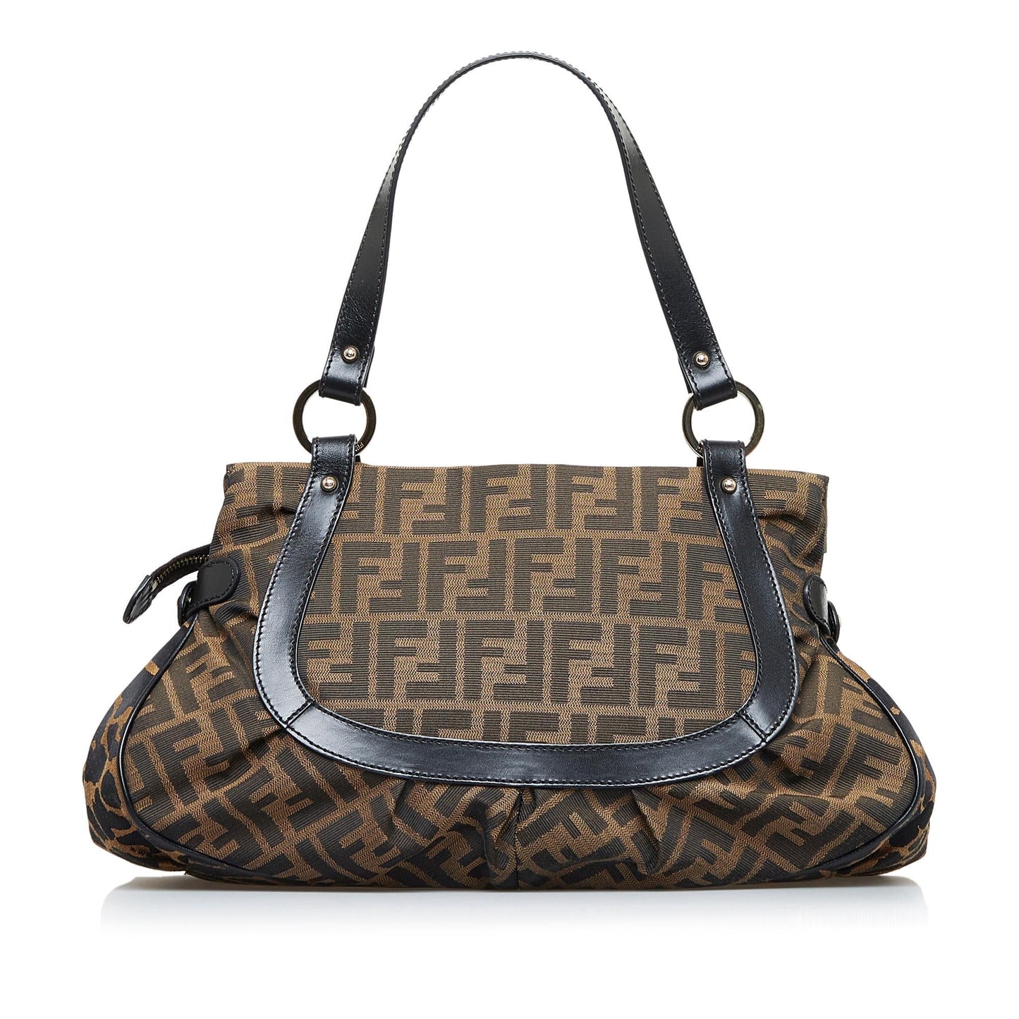 Luxury FendiZucca Chef Leopard Shoulder Bag (SHG-nwsCum)