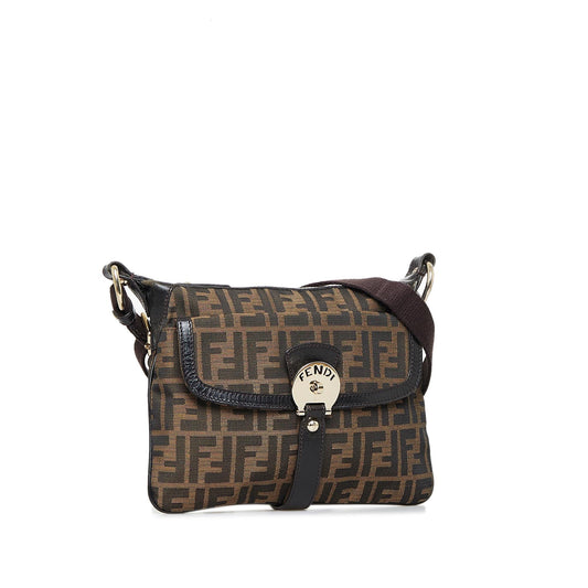 Luxury FendiZucca Chef Zip Crossbody Bag (SHG-keazTL)