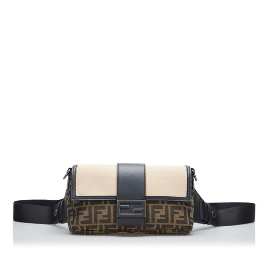 Luxury FendiZucca Convertible Belt Bag (SHG-PqiwqL)