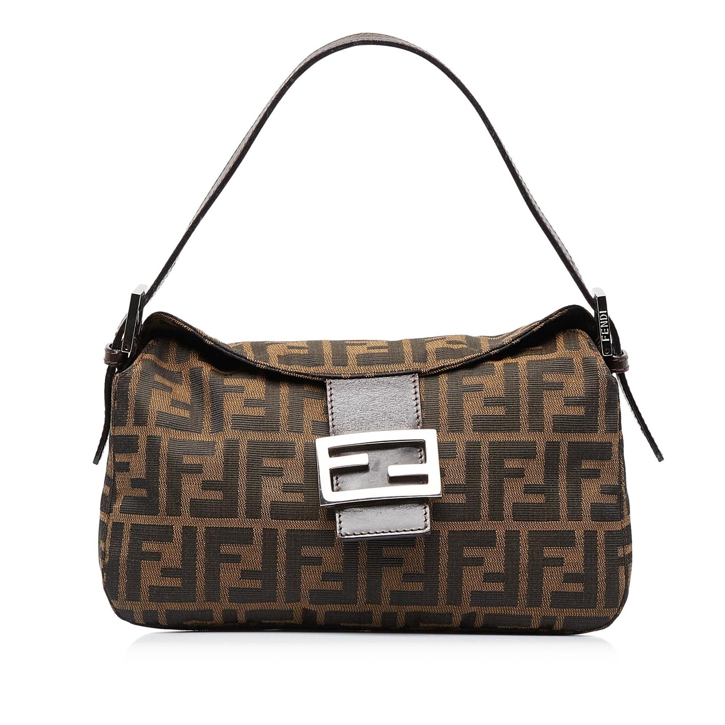 Luxury FendiZucca Double Flap Baguette (SHG-8sUN0W)