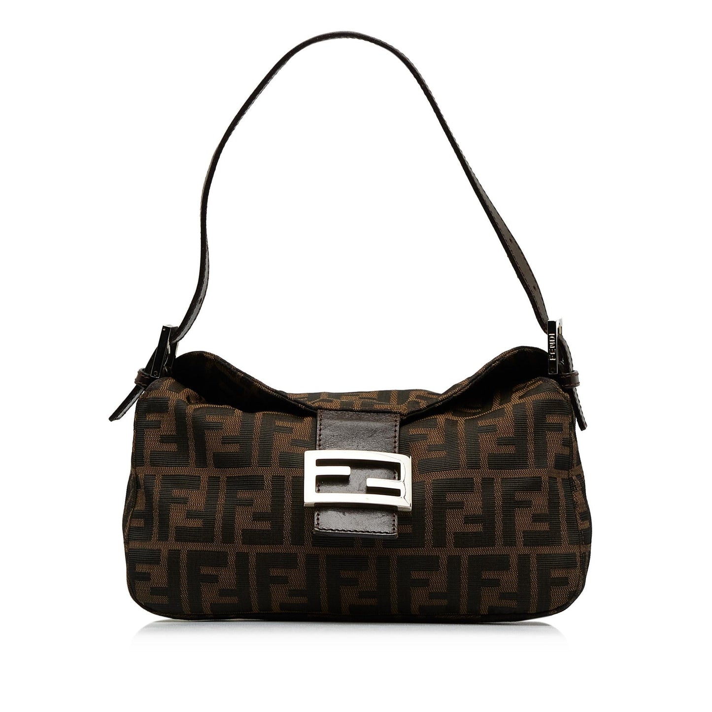 Luxury FendiZucca Double Flap Baguette (SHG-DmHE3n)