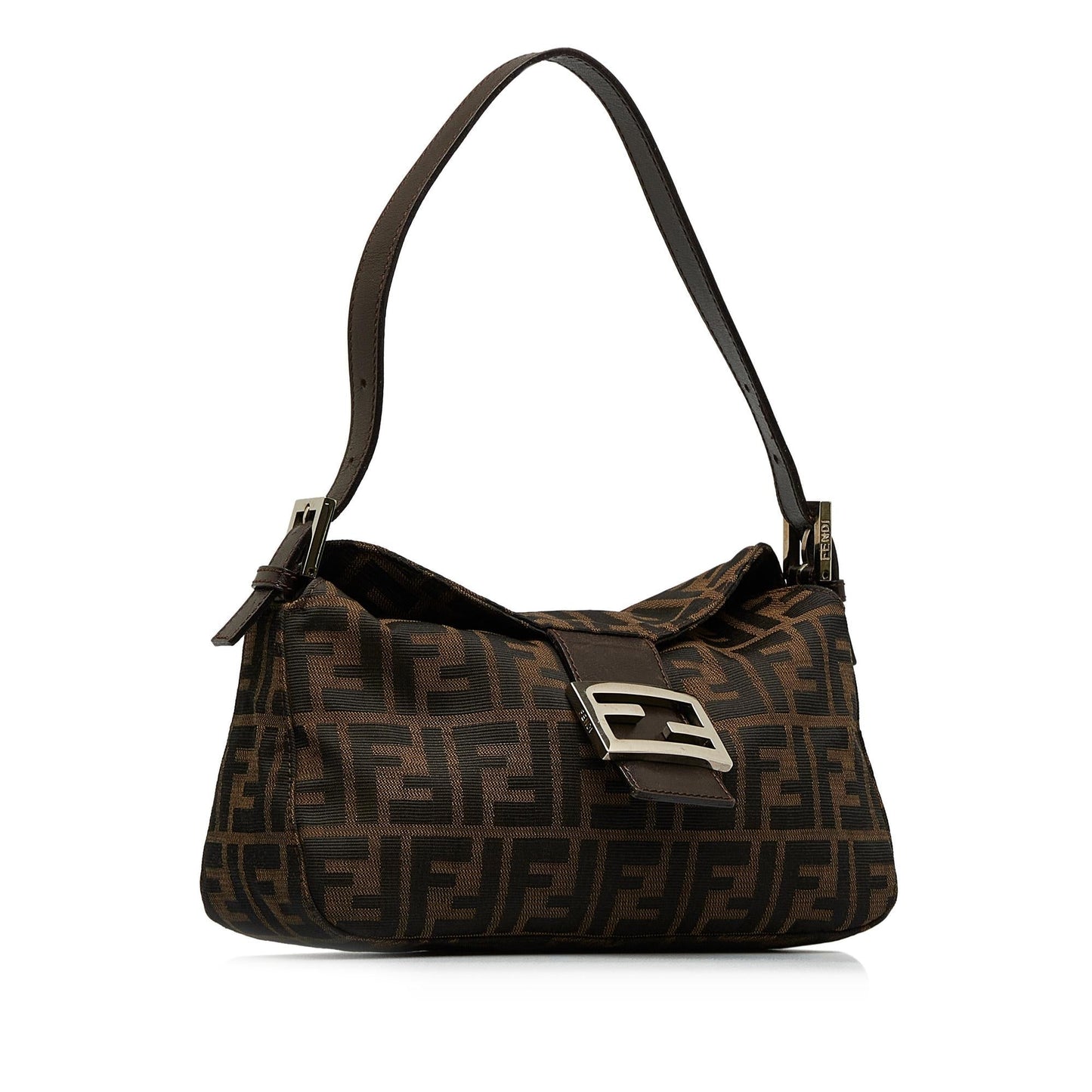 Luxury FendiZucca Double Flap Baguette (SHG-DmHE3n)
