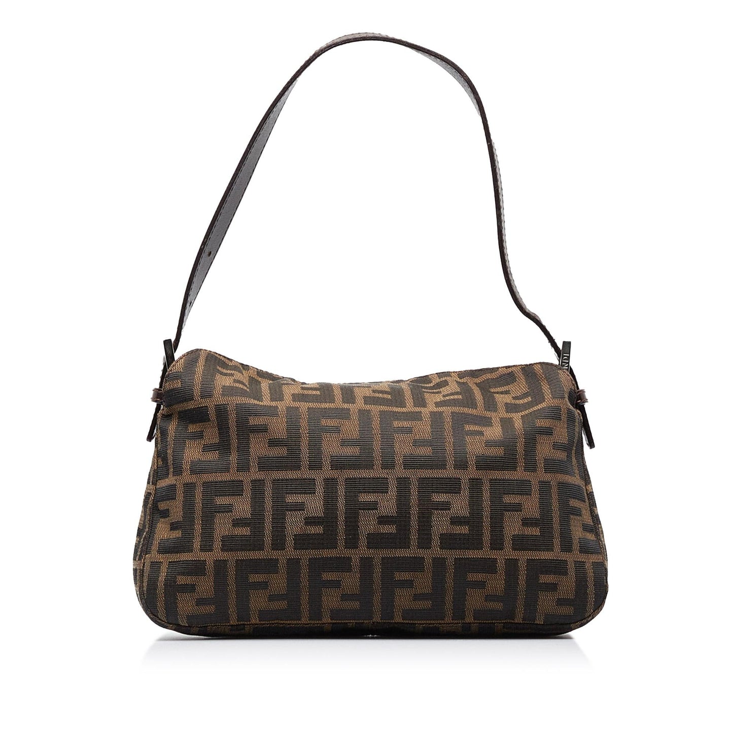 Luxury FendiZucca Double Flap Canvas Baguette (SHG-xPKfDO)