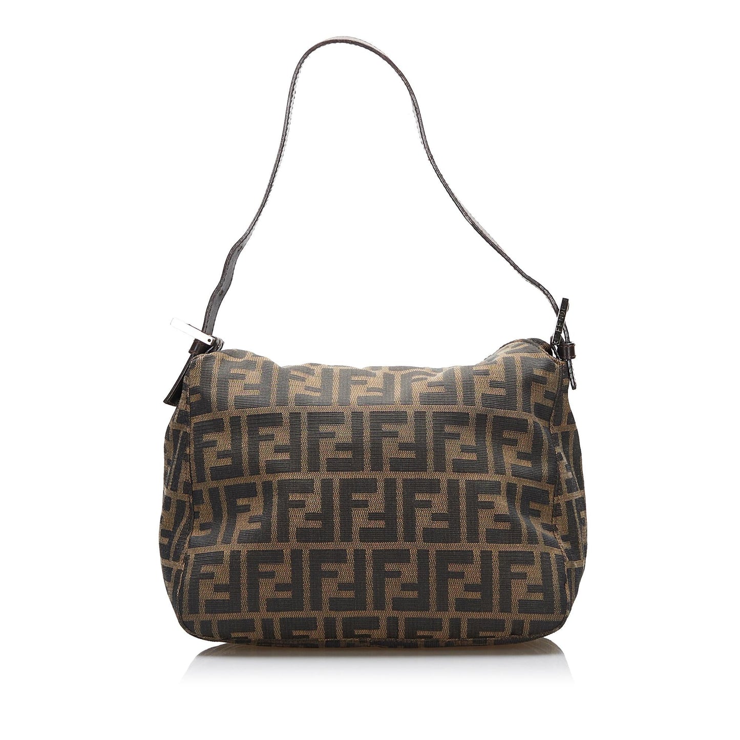 Luxury FendiZucca Double Flap Shoulder Bag (SHG-Ydwd2J)