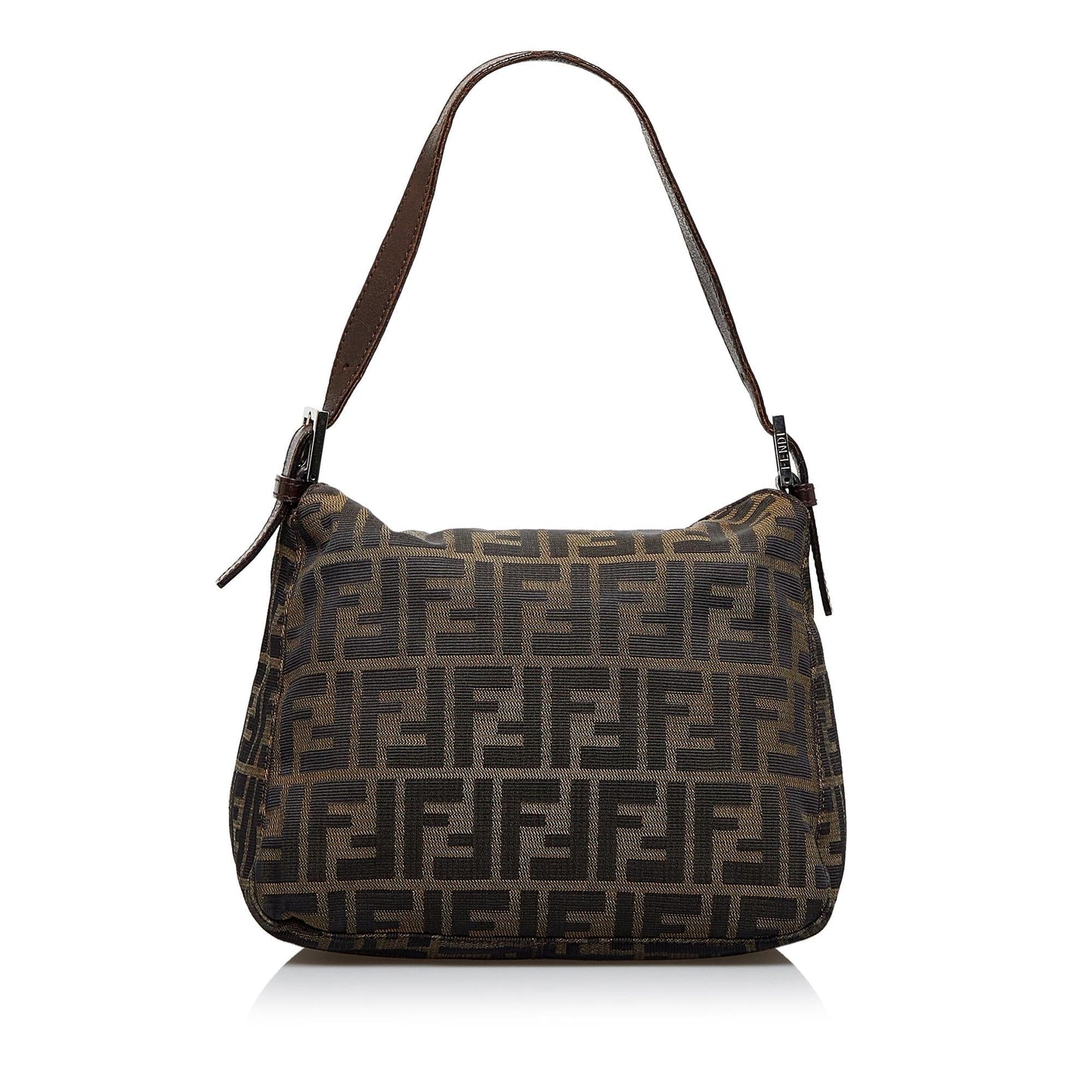 Luxury FendiZucca Double Flap Shoulder Bag (SHG-LACYHN)