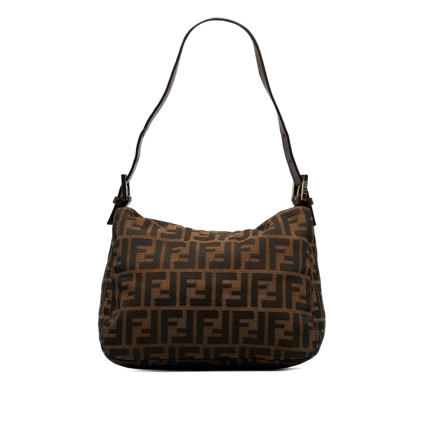 Luxury FendiZucca Double Flap Shoulder Bag (SHG-oSvq5T)