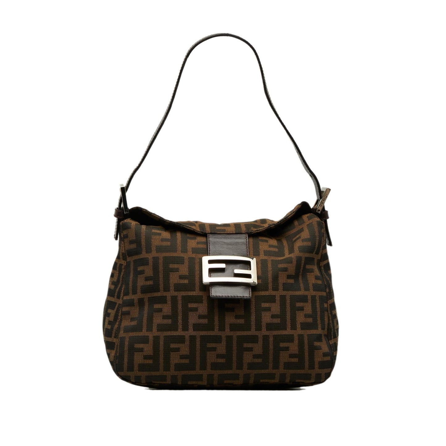 Luxury FendiZucca Double Flap Shoulder Bag (SHG-dEDjEu)