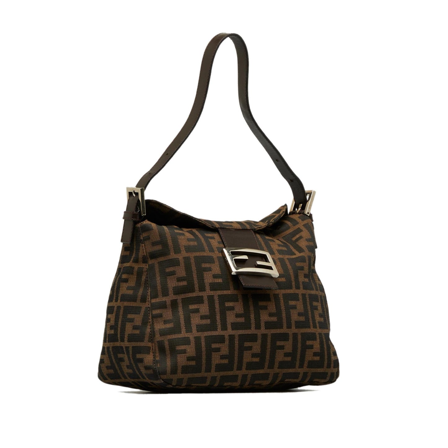 Luxury FendiZucca Double Flap Shoulder Bag (SHG-dEDjEu)