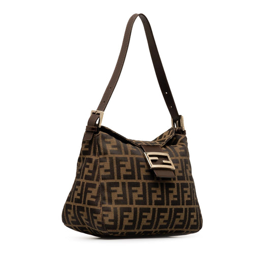 Luxury FendiZucca Double Flap Shoulder Bag (SHG-iLiG0w)