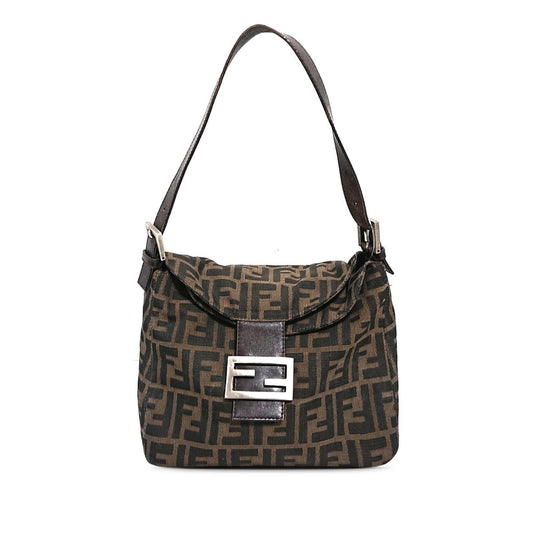 Luxury FendiZucca Double Flap Shoulder Bag (SHG-t9jLYo)