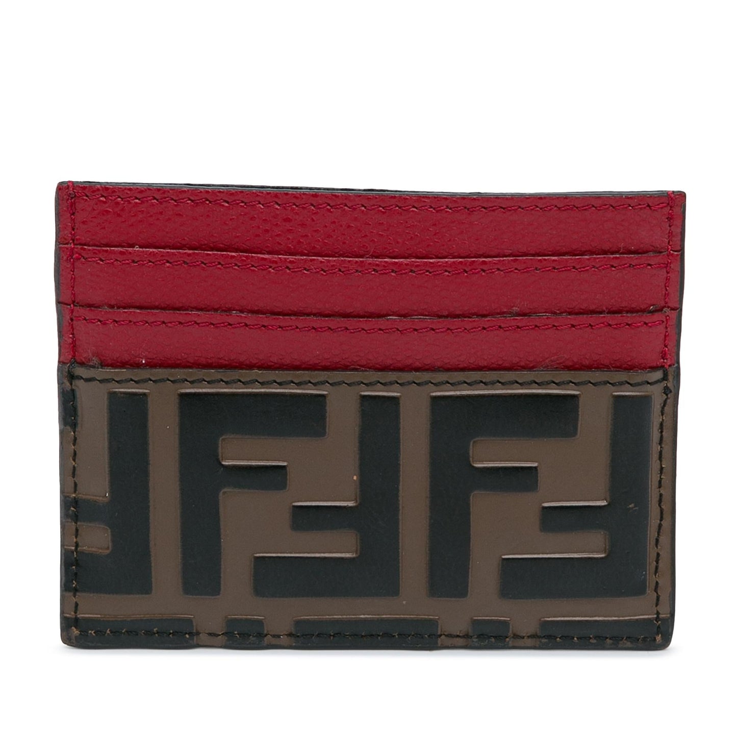 Luxury FendiZucca  Embossed Card Holder (SHG-NGm9kH)